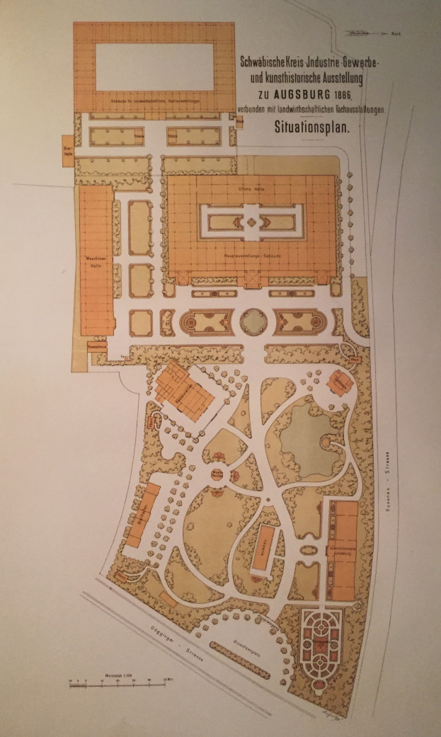Ein detaillierter architektonischer Plan eines Gebäudes auf Papier, einschließlich beschreibender Texte.