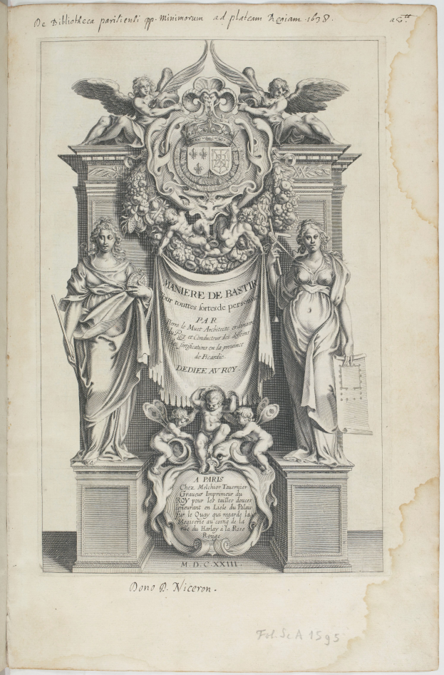 Ein Buch mit einer Zeichnung von zwei detaillierten, lebensechten Statuen auf dem Cover, begleitet von beschreibendem Text.