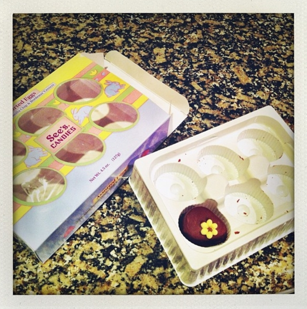 Eine Box mit Tierbildern und Text neben einer Speiseplatte, beide auf einem steinernen Podest.