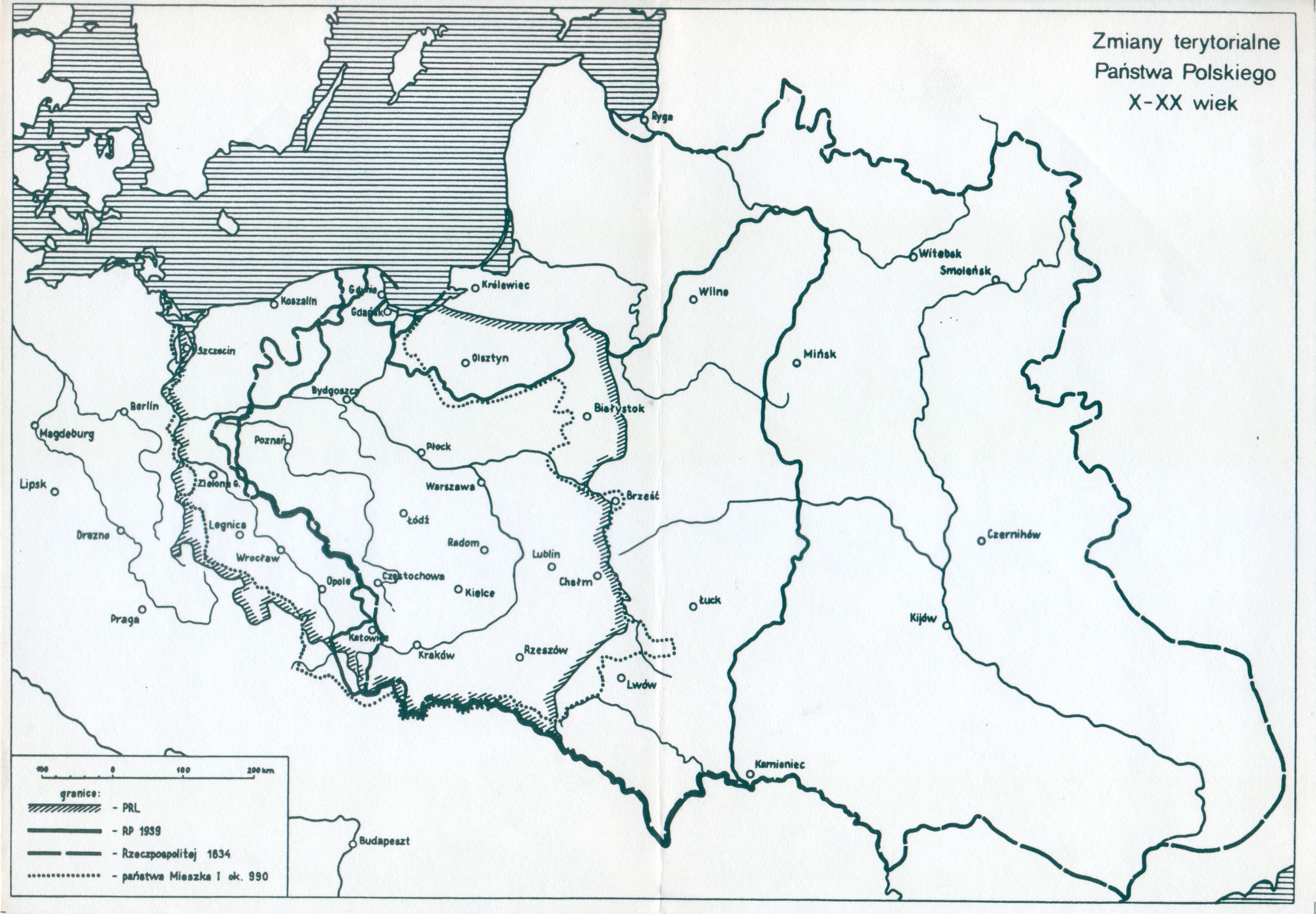 Ein Plakat mit einer detaillierten Karte von Polen und dem Umfang des polnischen Reichs, versehen mit Text und numerischen Daten.